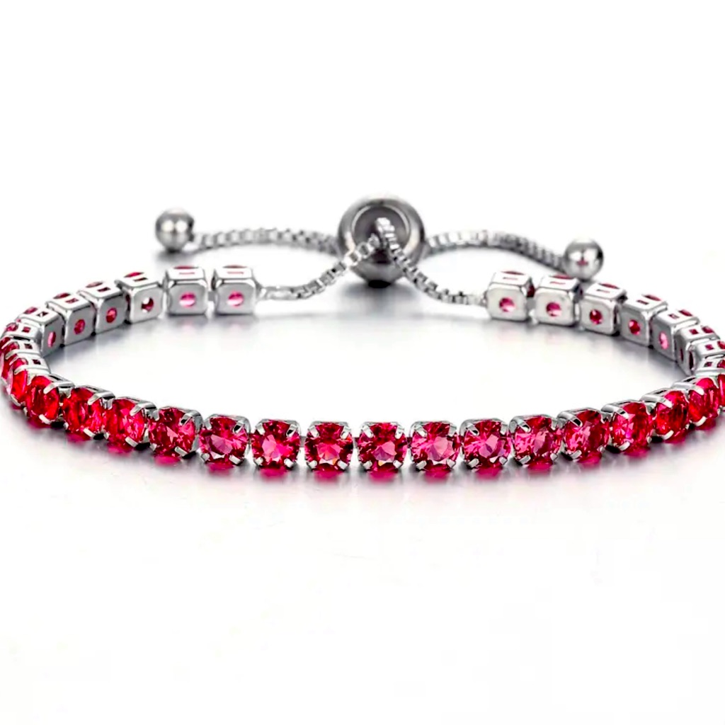 Classic Ruby Adjustable Bracelet